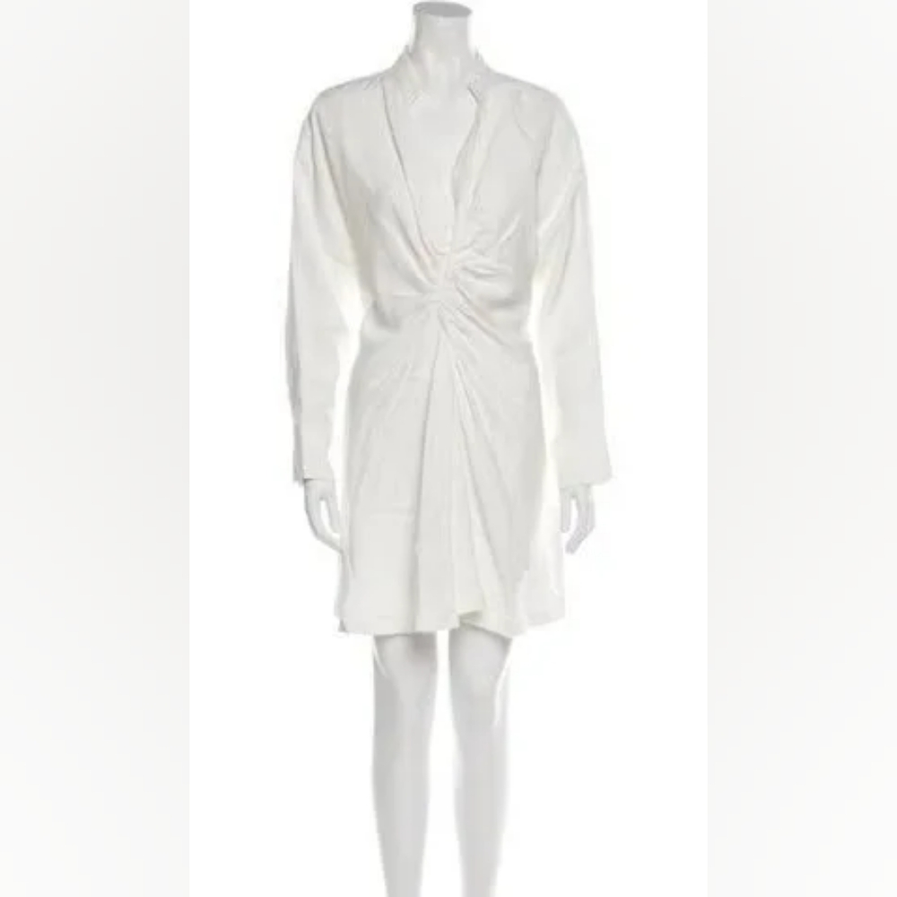 Sandro Plunge Neckline Mini Dress